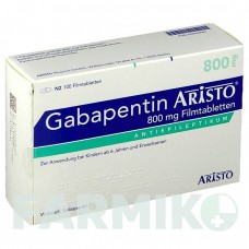 ГАБАПЕНТИН (GABAPENTIN) 800 мг таблетки 100 шт - Габапентин ARISTO PHARMA