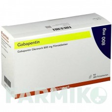 ГАБАПЕНТИН (GABAPENTIN) 800 мг таблетки 200 шт - Габапентин GLENMARK