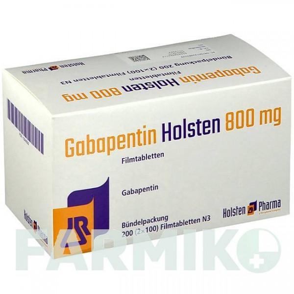 ГАБАПЕНТИН (GABAPENTIN) 800 мг таблетки 50 шт - Габапентин HOLSTEN PHARMA