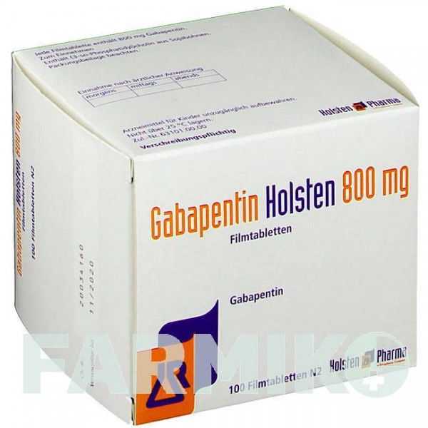 ГАБАПЕНТИН (GABAPENTIN) 800 мг таблетки 100 шт - Габапентин HOLSTEN PHARMA