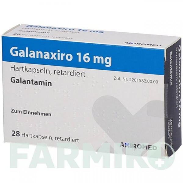 ГАЛАНАКСИРО (GALANAXIRO) 16 мг капсули 28 шт - Галантамін MEDICAL VALLEY INVEST