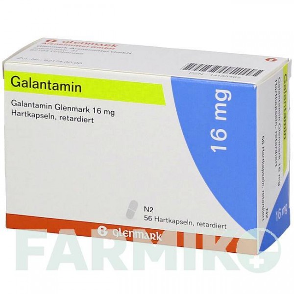 ГАЛАНТАМИН (GALANTAMIN) 16 мг капсулы 56 шт - Галантамин GLENMARK