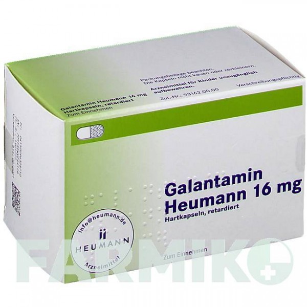 ГАЛАНТАМИН (GALANTAMIN) 16 мг капсулы 56 шт - Галантамин HEUMANN PHARMA