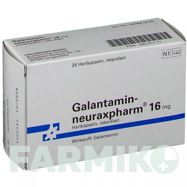 ГАЛАНТАМІН (GALANTAMIN) 16 мг капсули 28 шт - Галантамін NEURAXPHARM