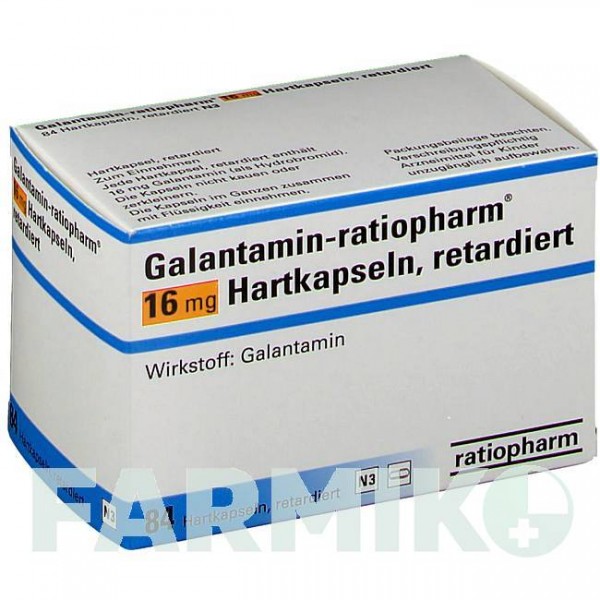 ГАЛАНТАМІН (GALANTAMIN) 16 мг капсули 28 шт - Галантамін RATIOPHARM