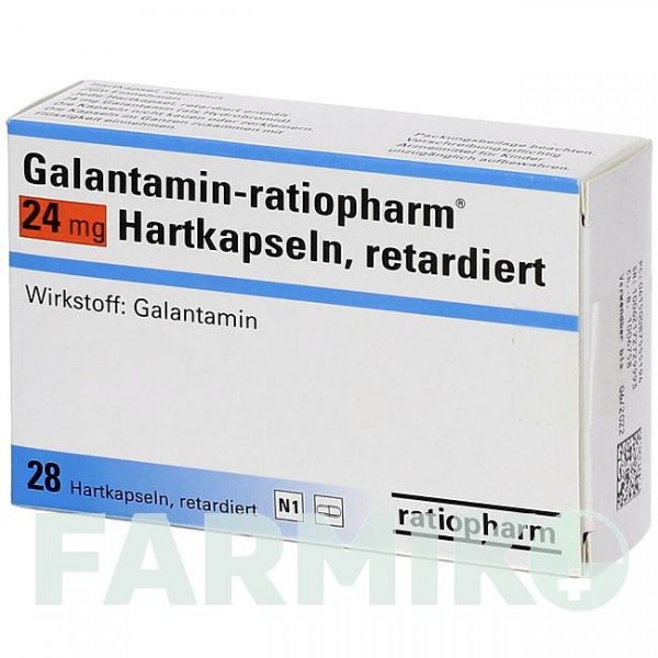 ГАЛАНТАМІН (GALANTAMIN) 24 мг капсули 28 шт - Галантамін RATIOPHARM