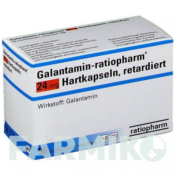 ГАЛАНТАМІН (GALANTAMIN) 24 мг капсули 56 шт - Галантамін RATIOPHARM