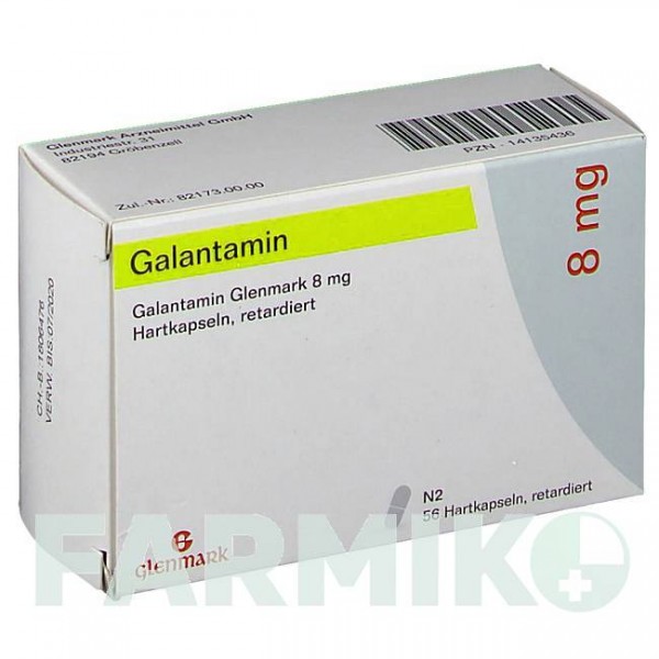 ГАЛАНТАМІН (GALANTAMIN) 8 мг капсули 56 шт - Галантамін GLENMARK
