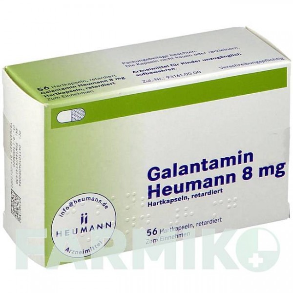 ГАЛАНТАМИН (GALANTAMIN) 8 мг капсулы 56 шт - Галантамин HEUMANN PHARMA