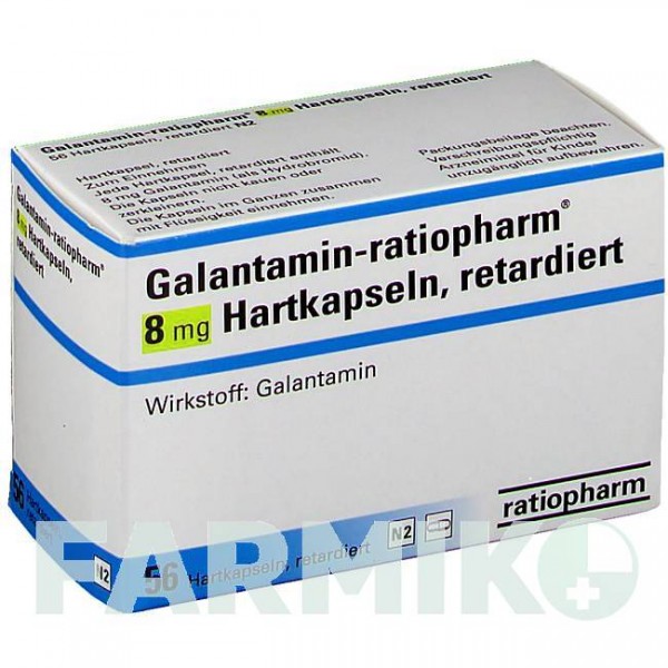 ГАЛАНТАМІН (GALANTAMIN) 8 мг капсули 56 шт - Галантамін RATIOPHARM