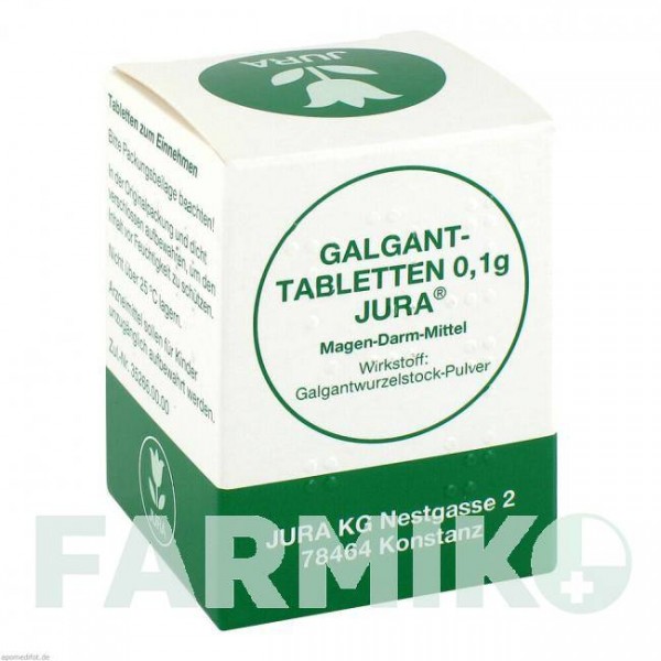 ГАЛГАНТТАБЛЕТТЕН (GALGANTTABLETTEN) 0,1 г таблетки 100 шт - Активные вещества JURA NATURHEILMITTEL