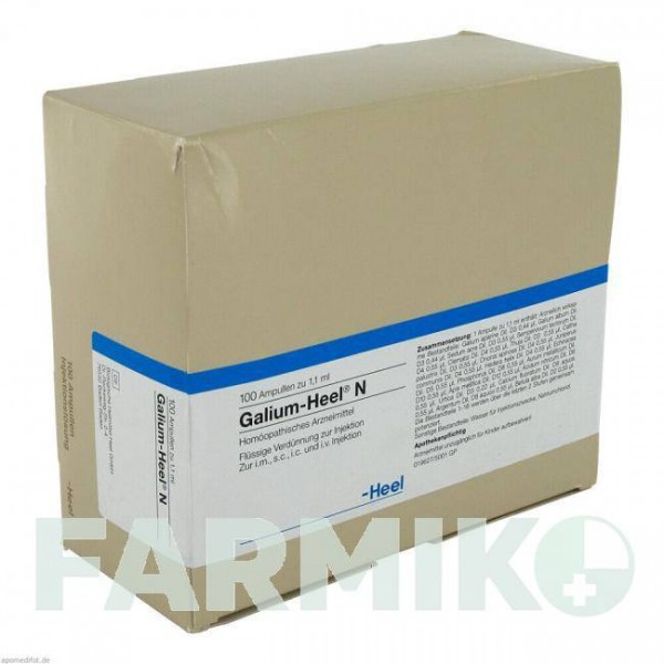 ГАЛІУМ ХЕЛЬ (GALIUM HEEL) ампули 100 шт - Гомеопатія BIOLOGISCHE HEILMITTEL HEEL
