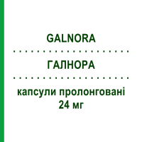 ГАЛНОРА (GALNORA) 24 мг капсулы пролонгированные 28 шт - Галантамин KRKA FARMACEUTICI