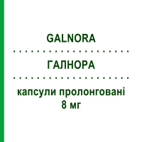 ГАЛНОРА (GALNORA) 8 мг капсулы пролонгированные 28 шт - Галантамин KRKA FARMACEUTICI