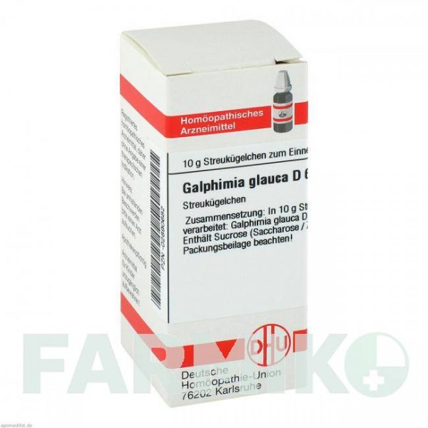 ГАЛФИМИЯ ГЛАУКА (GALPHIMIA GLAUCA) D 6 глобули 10 г - Гомеопатия DHU