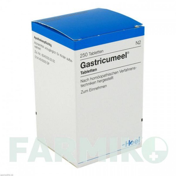 ГАСТРИКУМЕЛЬ (GASTRICUMEEL) таблетки 250 шт - Гомеопатия BIOLOGISCHE HEILMITTEL HEEL