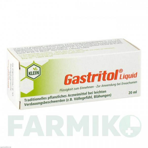 ГАСТРИТОЛ (GASTRITOL) краплі 20 мл - Активні речовини DR.GUSTAV KLEIN