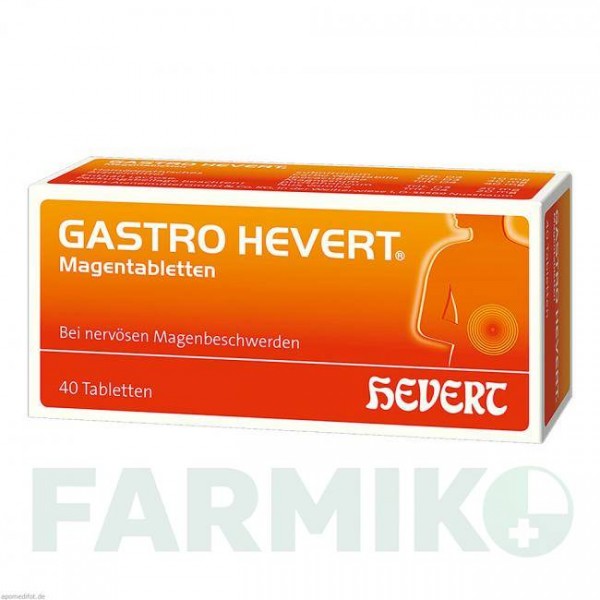 ГАСТРО (GASTRO) таблетки 40 шт - Гомеопатия HEVERT