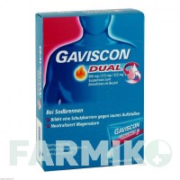 ГАВІСКОН (GAVISCON) 500 мг/213 мг/325 мг суспензія 12x10 мл - Альгінова кислота, Інше RECKITT BENCKISER