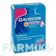 ГАВІСКОН (GAVISCON) 500 мг/213 мг/325 мг суспензія 24x10 мл - Альгінова кислота, Інше RECKITT BENCKISER
