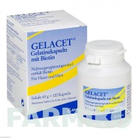 ГЕЛАЦЕТ (GELACET) капсули 120 шт - Активні речовини ALMIRALL