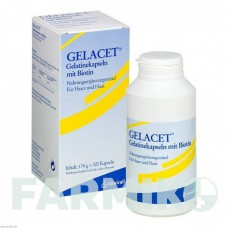 ГЕЛАЦЕТ (GELACET) капсули 320 шт - Активні речовини ALMIRALL