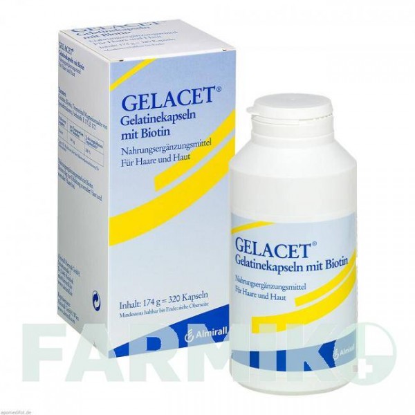 ГЕЛАЦЕТ (GELACET) капсулы 320 шт - Активные вещества ALMIRALL