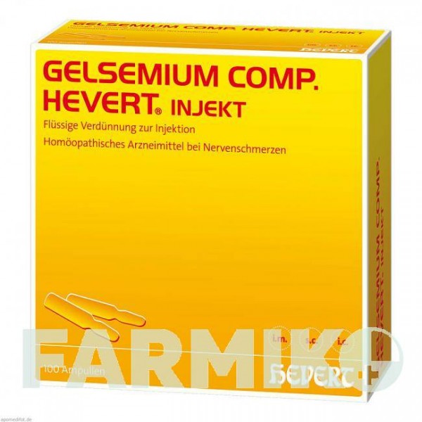 ГЕЛЬЗЕМИУМ КОМП (GELSEMIUM COMP) ампулы 100 шт - Гомеопатия HEVERT