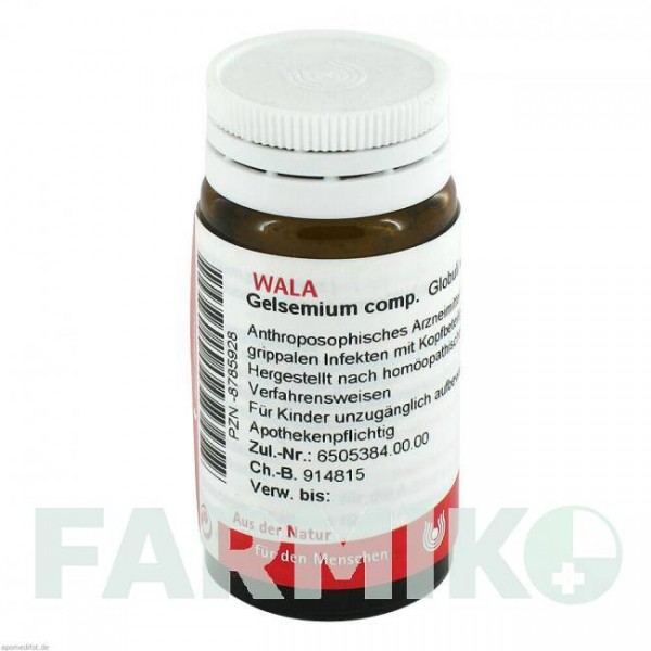 ГЕЛЬЗЕМІУМ КОМП (GELSEMIUM COMP) глобули 20 г - Гомеопатія WALA HEILMITTEL
