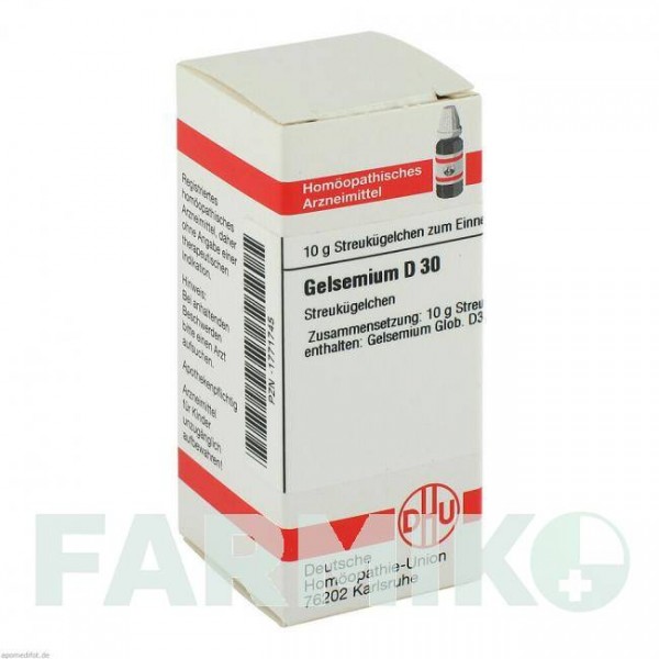ГЕЛЬСЕМІУМ (GELSEMIUM) D 30 глобули 10 г - Гомеопатія DHU