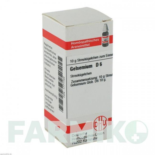 ГЕЛЬСЕМІУМ (GELSEMIUM) D 6 глобули 10 г - Гомеопатія DHU