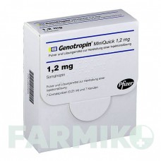 ГЕНОТРОПИН (GENOTROPIN) 1,2 мг шприци 7 шт - Соматропин PFIZER