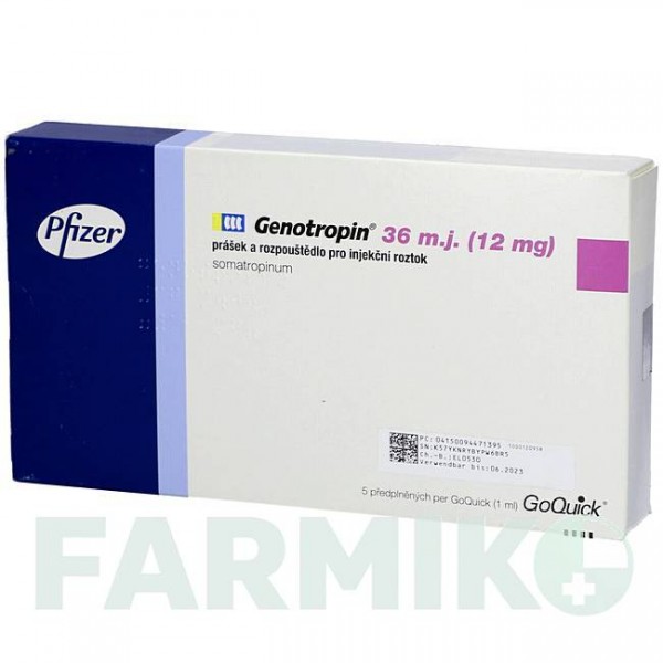 ГЕНОТРОПІН (GENOTROPIN) 12 мг/мл порошок 1 шт - Соматропін ORIFARM