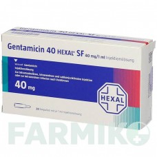 ГЕНТАМІЦИН (GENTAMICIN) 40 розчин 4x5 шт - Гентаміцин HEXAL