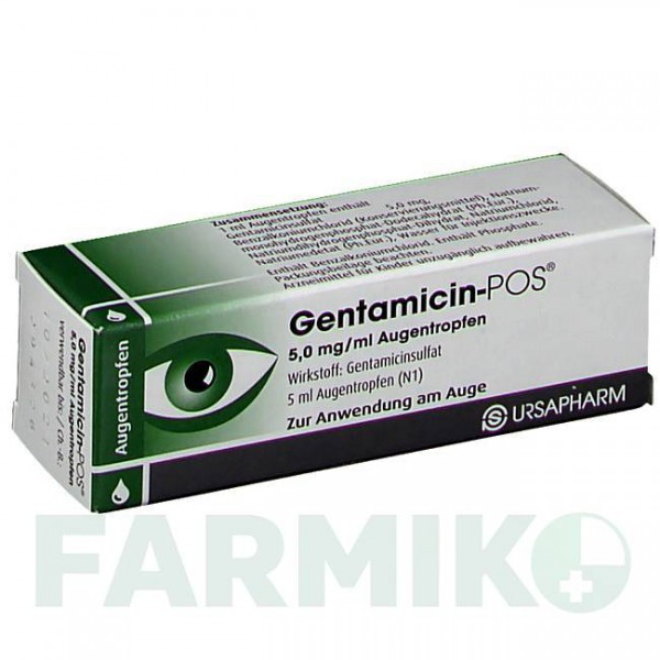 ГЕНТАМИЦИН (GENTAMICIN) капли 5 мл - Гентамицин URSAPHARM