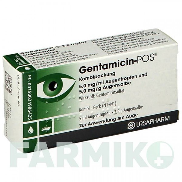 ГЕНТАМИЦИН (GENTAMICIN) пакет 1 шт - Гентамицин URSAPHARM