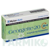 ДЖОРДЖЕТТ (GEORGETTE) 24 + 3 мг/0,02 мг таблетки 84 шт - Дроспиренон, Этинилэстрадиол VIATRIS