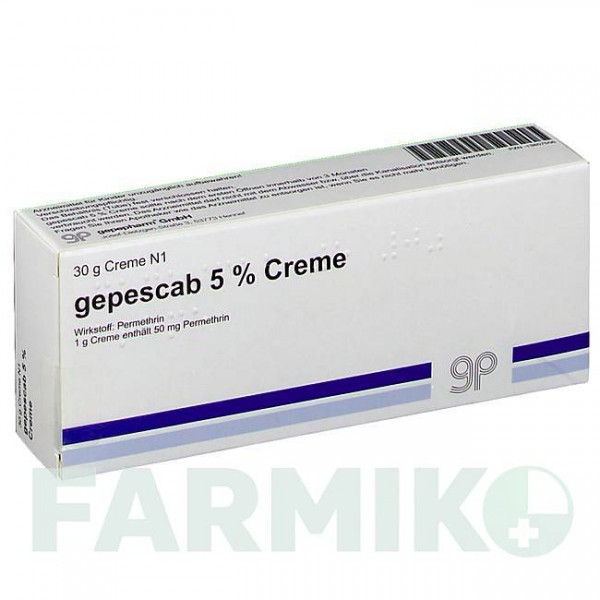 ГЕПЕСКАБ (GEPESCAB) 5% крем 30 г - Перметрин GEPEPHARM