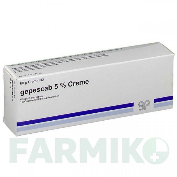 ГЕПЕСКАБ (GEPESCAB) 5% крем 60 г - Перметрин GEPEPHARM