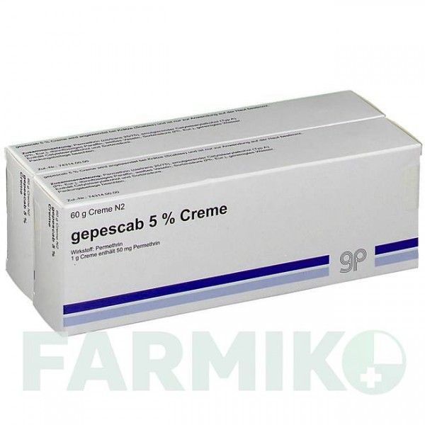 ГЕПЕСКАБ (GEPESCAB) 5% крем 120 г - Перметрин GEPEPHARM