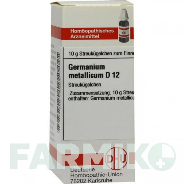 ГЕРМАНИУМ МЕТАЛЛИКУМ (GERMANIUM METALLICUM) D 12 глобули 10 г - Гомеопатия DHU