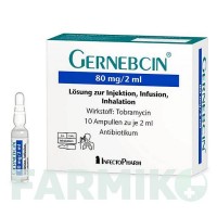 ГЕРНЕБЦИН (GERNEBCIN) 80 мг/2 мл раствор 10x2 мл - Тобрамицин INFECTOPHARM