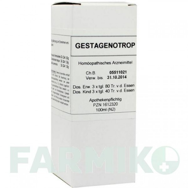 ГЕСТАГЕНОТРОП (GESTAGENOTROP) раствор 100 мл - Гомеопатия MARIEN-APOTHEKE