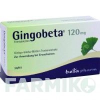 ГІНГОБЕТА (GINGOBETA) 120 мг таблетки 30 шт - Екстракт листя гінкго білоба BETAPHARM