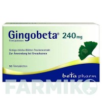 ГІНГОБЕТА (GINGOBETA) 240 мг таблетки 50 шт - Екстракт листя гінкго білоба BETAPHARM