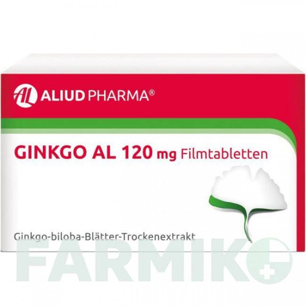ГИНКГО (GINKGO) 120 мг таблетки 60 шт - Екстракт листя гінкго білоба ALIUD PHARMA