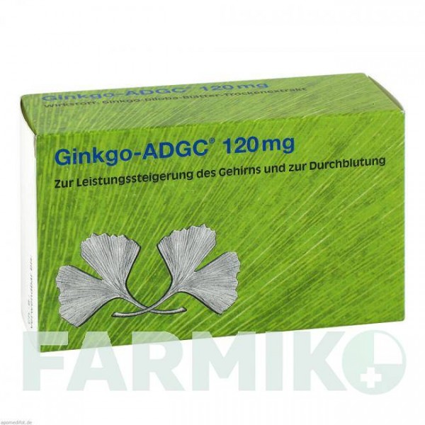 ГИНКГО (GINKGO) 120 мг таблетки 60 шт - Экстракт листьев гинкго билоба KSK-PHARMA