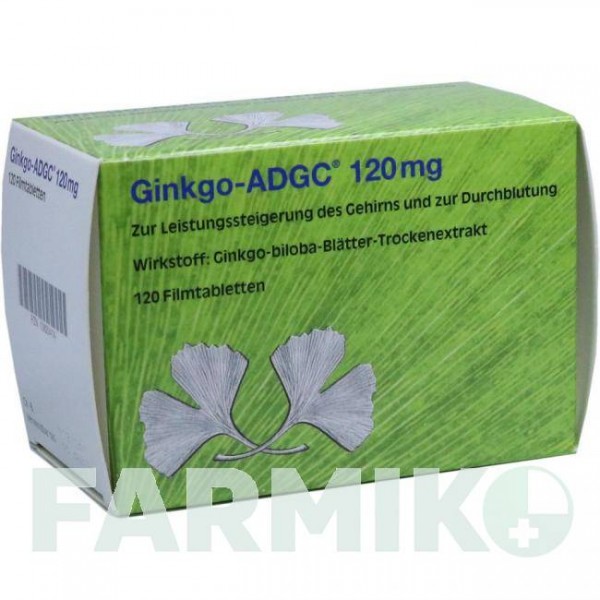 ГИНКГО (GINKGO) 120 мг таблетки 120 шт - Экстракт листьев гинкго билоба KSK-PHARMA