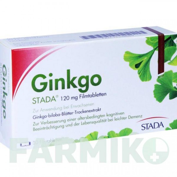 ГИНКГО (GINKGO) 120 мг таблетки 30 шт - Экстракт листьев гинкго билоба STADA