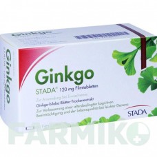ГИНКГО (GINKGO) 120 мг таблетки 60 шт - Экстракт листьев гинкго билоба STADA